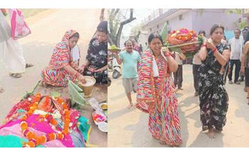 बेटियों ने निभाया बेटे का फर्ज: मां की अर्थी उठाई, बड़ी बेटी ने दी अंतिम संस्कार की अग्नि