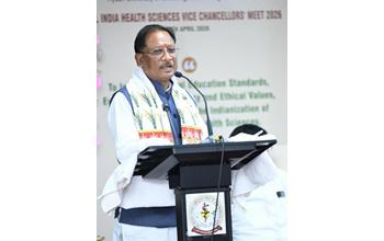 मुख्यमंत्री विष्णुदेव साय ने कहा—स्वस्थ नागरिक ही विकसित छत्तीसगढ़ की आधारशिला हैं, वाइस चांसलर मीट-2026 स्वास्थ्य क्षेत्र में नवाचार को नई दिशा देगा