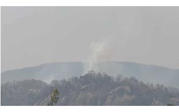 विमान दुर्घटना की खबर अफवाह निकली: मौके पर कोई सबूत नहीं मिला, पहाड़ियों में लगी आग से फैला भ्रम