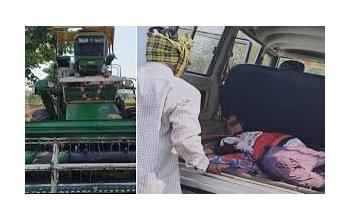 बिलासपुर के पचपेड़ी में दर्दनाक सड़क हादसा: बेकाबू हार्वेस्टर की चपेट में आए बाइक सवार, एक की मौत
