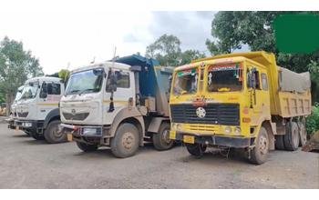 अवैध रेत खनन पर प्रशासन की बड़ी कार्रवाई: दस्तावेज न मिलने पर 8 हाइवा किए गए जब्त